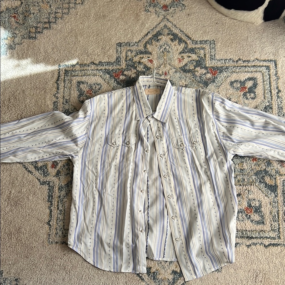 Scully Men's Striped Button-Up Shirt